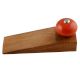 2 Pieces Orange Black Crackle Wooden Door Stopper
